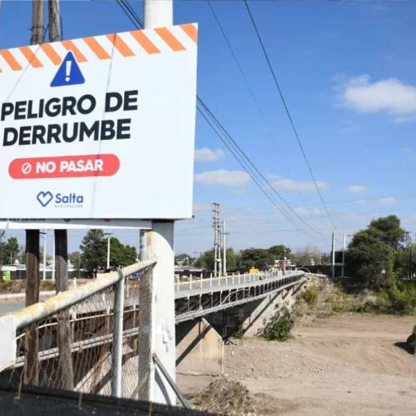Esta semana la Municipalidad inició los trabajos de desmantelamiento y demolición del viejo puente de Santa Lucía