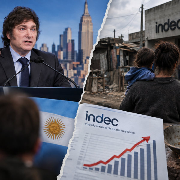 Papelón mundial: Mientras Milei decía en Nueva York que bajó la pobreza en la Argentina, dos días después el INDEC lo desmintió