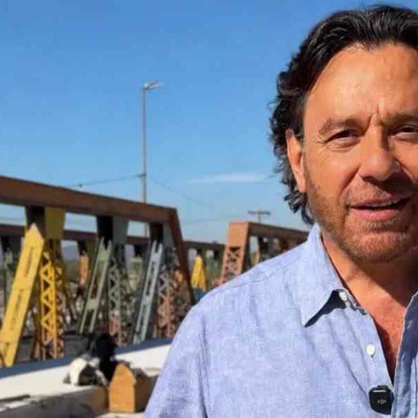 Gustavo Sáenz supervisó las obras del puentes del río Vaqueros y Circunvalación que se están realizando con  fondos provinciales