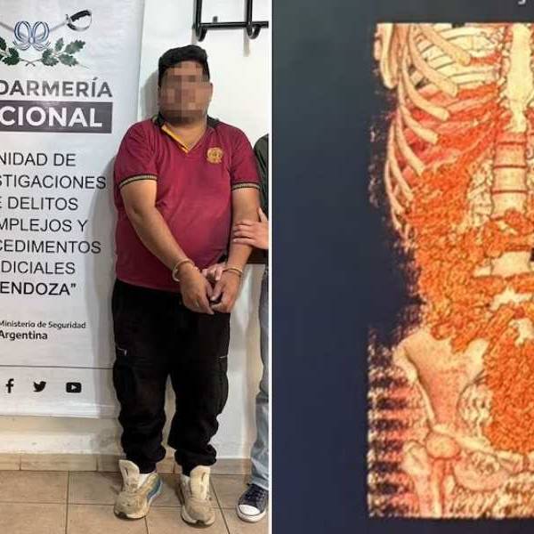 Viajaban de Salta hacia la Patagonia y un escáner reveló que tenían 199 cápsulas de cocaína