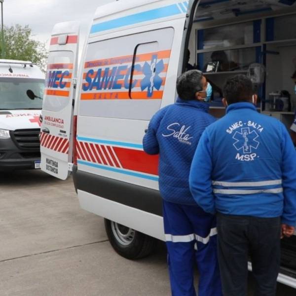 Durante el partido Argentina-Egipto el SAMEC en Salta tuvo que atender desde accidentados hasta colapsos nerviosos