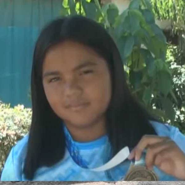 Francesca tiene 10 años, es salteña y brilla en el Circuito de Aguas Abiertas: 