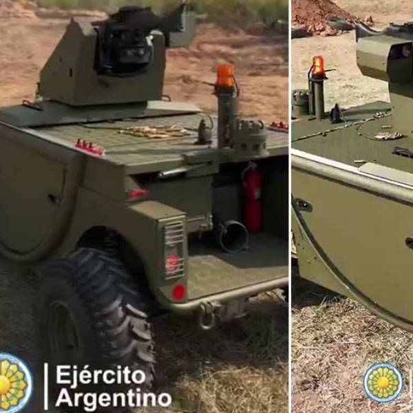 El Ejército Argentino desarrolló su propio drone terrestre armado: Este tipo de armamento ya se usa en la Guerra de Ucrania