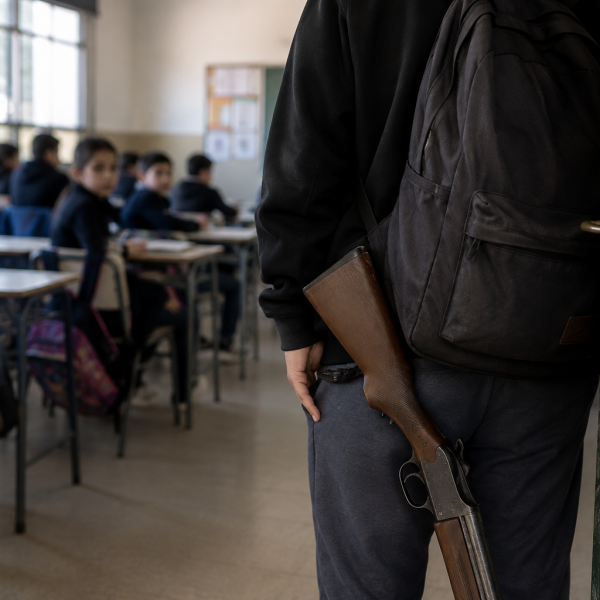 Urgente: En Salvador Mazza detienen a un alumno que ingresó con una escopeta a una escuela