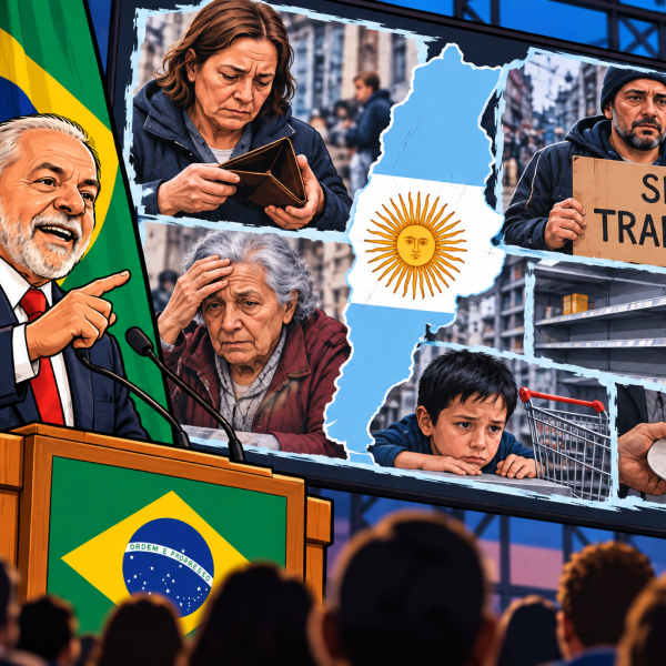 Lula da Silva ataca a Flávio Bolsonaro con un spot sobre pobreza y desempleo en Argentina: 
