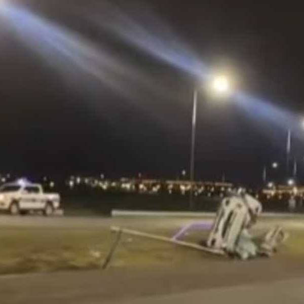 Otro siniestro vial grave ocurrió en las primeras horas de este domingo en la Circunvalación Oeste