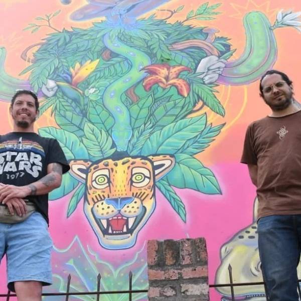 Pintaron un nuevo y hermoso mural en barrio Santa Lucía: Fue ejecutada por el artista Isbelio Godoy