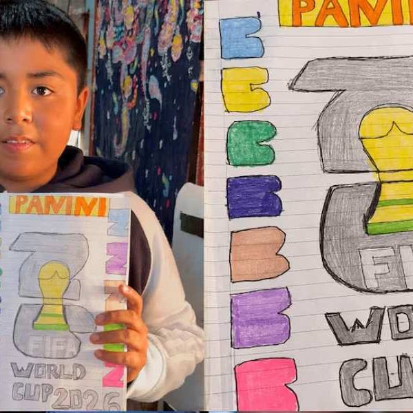 Un salteñito creó su propio álbum del Mundial para ayudar a su familia y conmueve en redes: “Mi mamá no tuvo plata para comprarme”