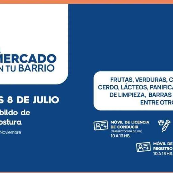 «El Mercado en tu barrio» llega a la zona este: productos a precios accesibles y servicios