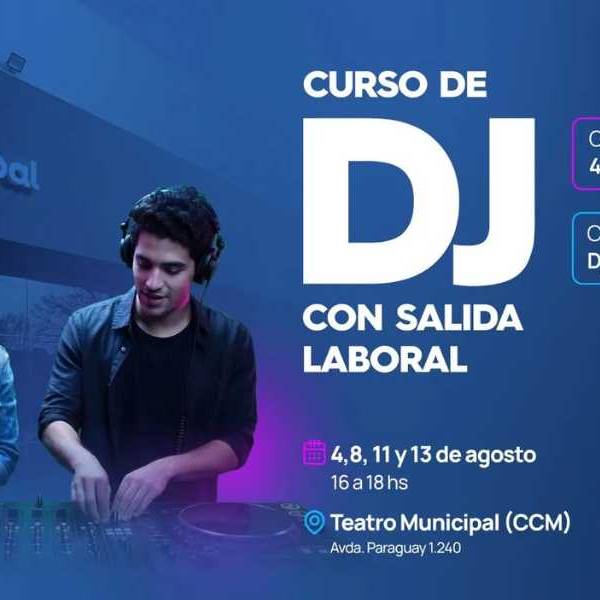 ¿Querés ser DJ? A principio de agosto llega una capacitación imperdible en el Teatro Municipal