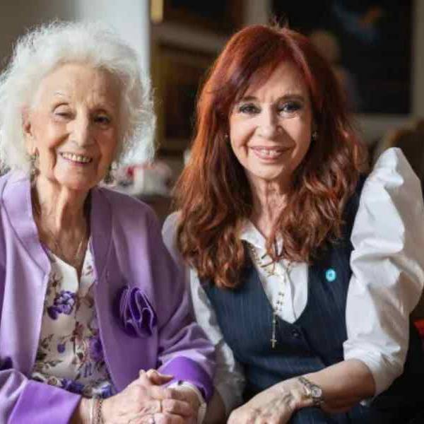 “Una persona imprescindible”: el mensaje de Cristina a Estela de Carlotto por sus 95 años