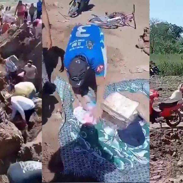Impactante: En Tucumán cientos de vecinos excavaron un basural para llevarse ropa enterrada por Gendarmería
