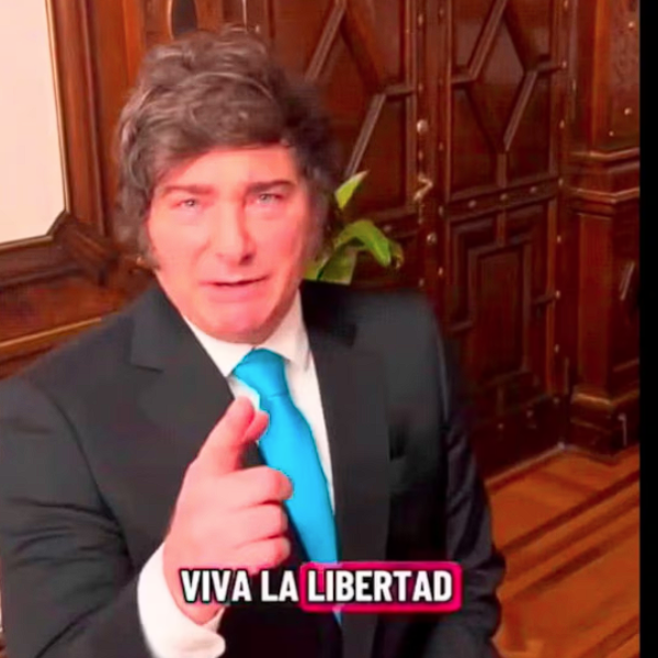 Milei envió un saludo de fin de año: 