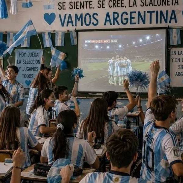 En Salta transmitirán el partido de la Selección en las escuelas y muchos comercios cerrarán antes