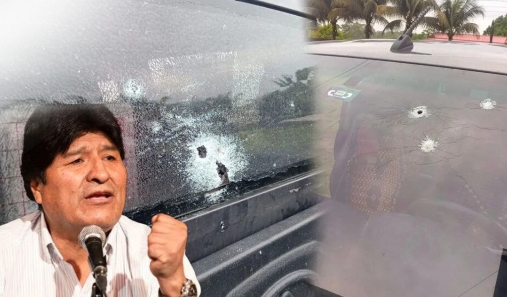 Acribillan la camioneta en la que viajaba Evo Morales: el conductor resultó herido